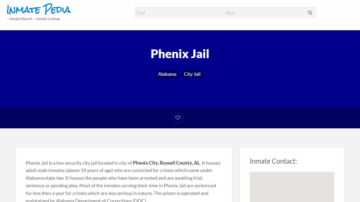 Phenix Jail – Inmate Pedia – Inmate Search – Inmate Lookup